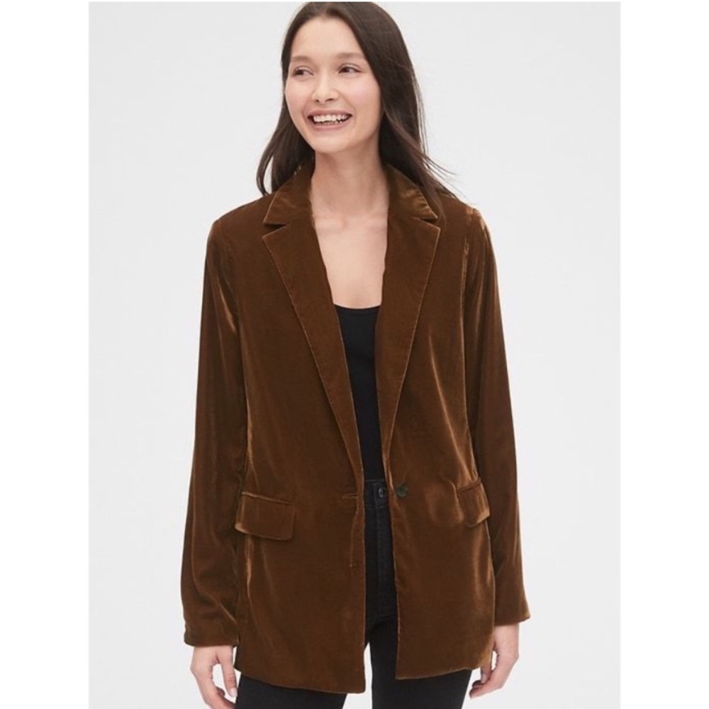 GAP Velvet Brown Blazer - Size 16